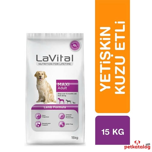 LaVital Maxi Adult 15 کیلوگرم غذای سگ بالغ نژاد بزرگ با بره