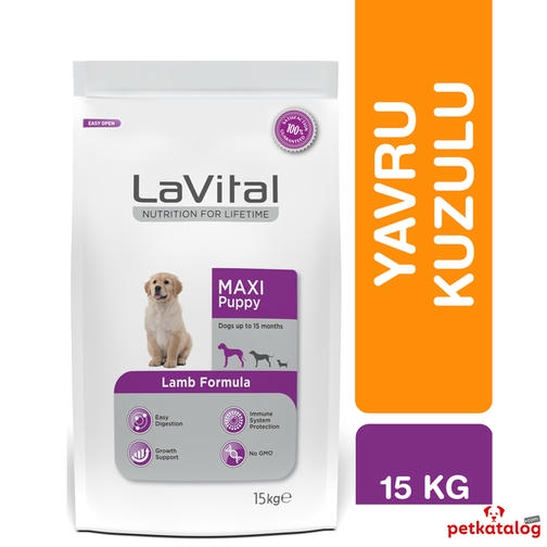 LaVital Maxi Puppy 15 Kg Kuzulu Büyük Irk Yavru Köpek Maması
