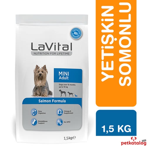 LaVital Mini Adult 1,5 Kg Somonlu Küçük Irk Yetişkin Köpek Maması