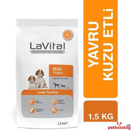 LaVital Mini Puppy 1,5 Kg Kuzulu Küçük Irk Yavru Köpek Maması