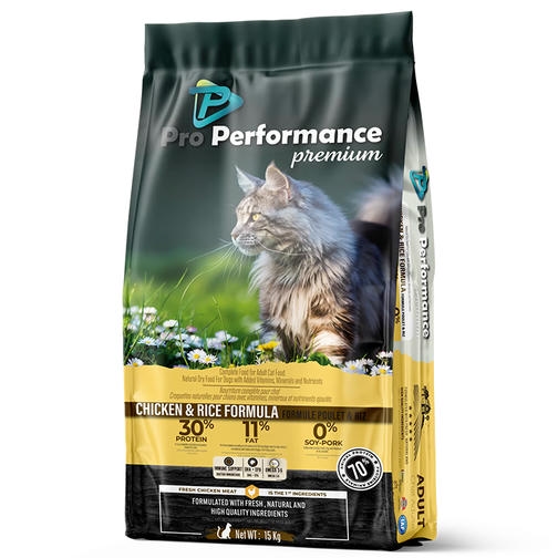 Pro Performance Tavuklu ve Pirinçli Yetişkin Kedi Maması 15kg