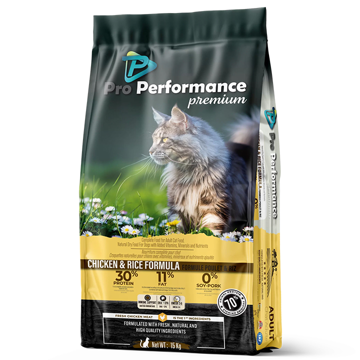 Pro Performance Tavuklu ve Pirinçli Yetişkin Kedi Maması 15kg