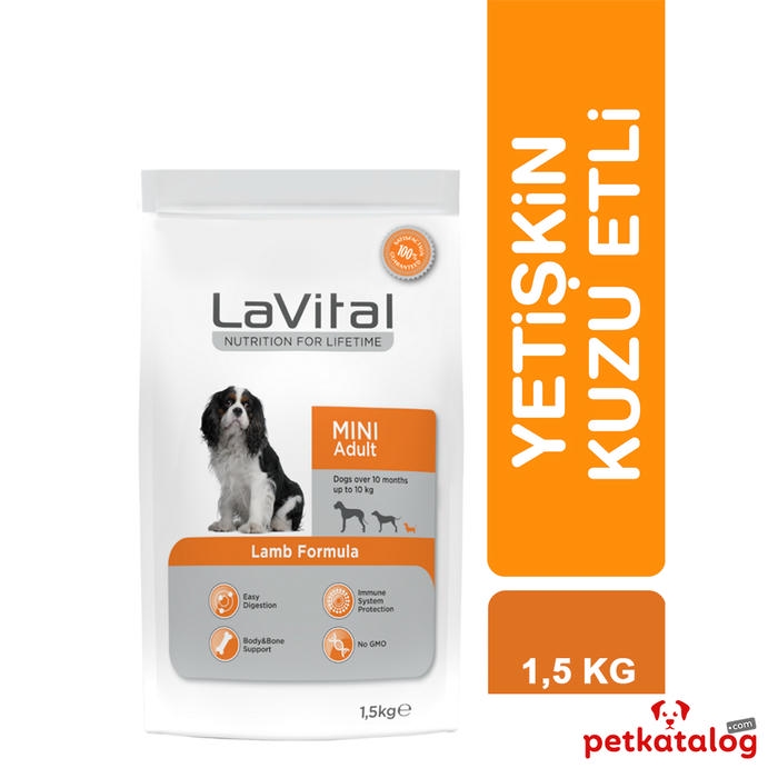 LaVital Mini Adult 1,5 کیلوگرم غذای سگ بالغ نژاد کوچک با بره