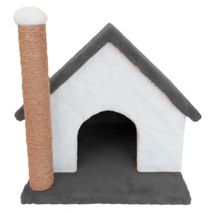 Teng Tırmalama Tahtalı Kedi Evi