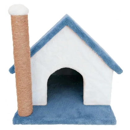 Teng Tırmalama Tahtalı Kedi Evi 