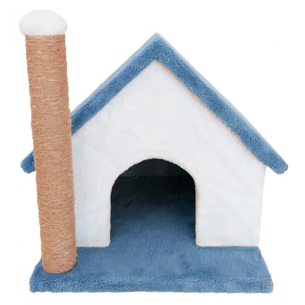 Teng Tırmalama Tahtalı Kedi Evi 