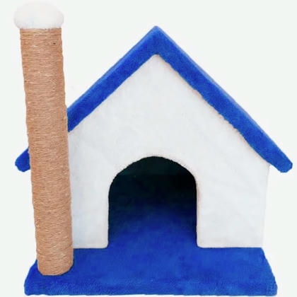 Teng Tırmalama Tahtalı Kedi Evi