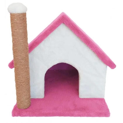 Teng Tırmalama Tahtalı Kedi Evi