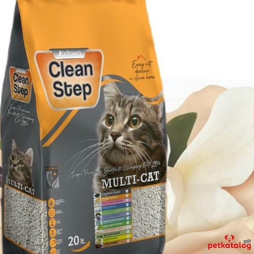 Jadawa Clean Step Vanilya Kokulu 20 LT İnce Taneli Topaklanan Bentonit Kedi Kumu