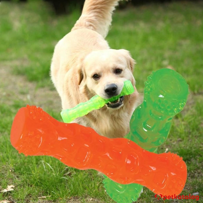 Pawise Köpekler İçin Sesli Kauçuk Çubuk Oyuncak 18 CM