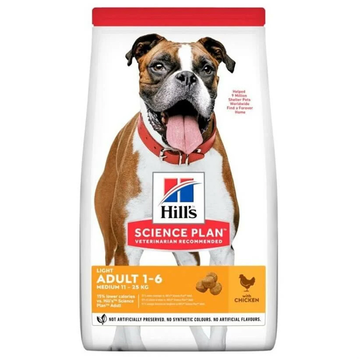 Hill's Light Tavuklu Orta Irk Yetişkin Köpek Maması 2.5kg