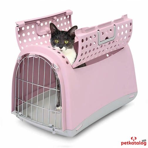 Imac Linus Cabrio Kedi ve Köpek Taşıma Çantası Pembe 50x32x34,5cm