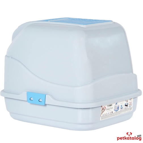 Imac Easy Cat درب جعبه بستر گربه با فیلتر سفید/آبی 50x40x40cm
