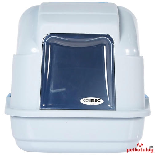 Imac Easy Cat درب جعبه بستر گربه با فیلتر سفید/آبی 50x40x40cm