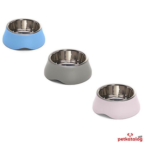 İmac Diva 2 Kedi Köpek Çelik Mama-Su Kabı 0,4 Lt (Karışık Renklerde)