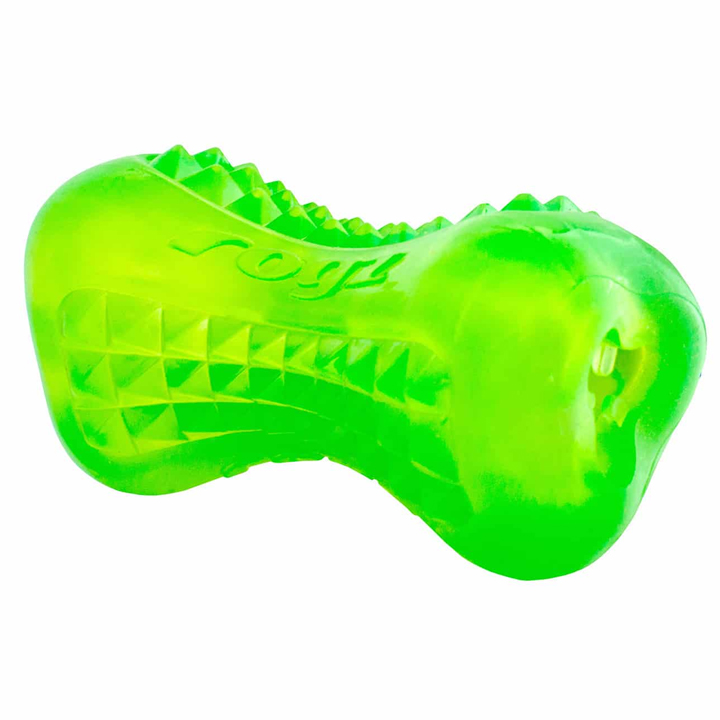 Rogz Toyz Yumz Ödül Hazneli Kemik Şeklinde Köpek Oyuncağı [Small] 8,8x4,8 cm (Yeşil)