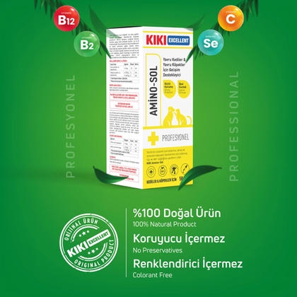 KIKI Excellent Amino-Sol Yavru Kedi Ve Köpek Gelişim Destekleyici 50ml