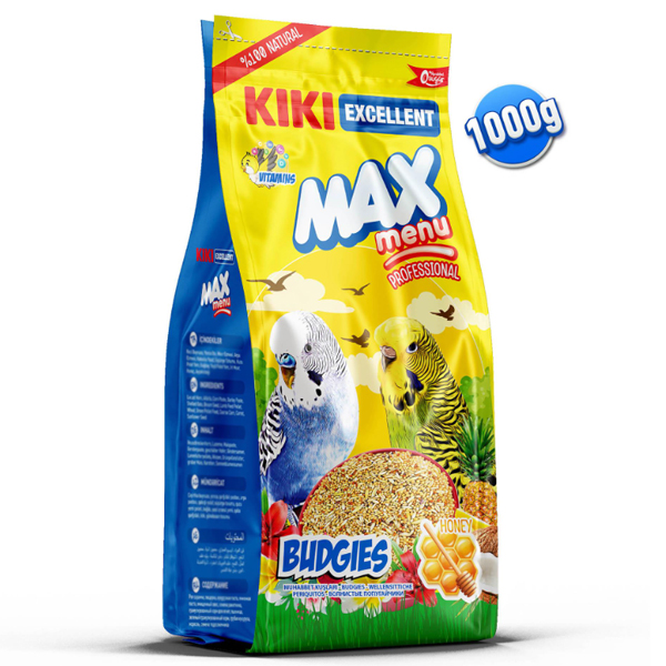 KIKI Excellent Max Menu Ballı Muhabbet Kuşu Yemi 1000gr