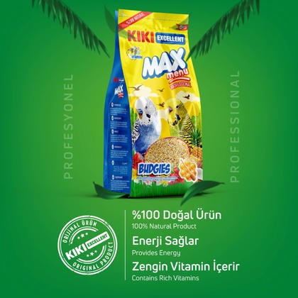 KIKI Excellent Max Menu Ballı Muhabbet Kuşu Yemi 1000gr