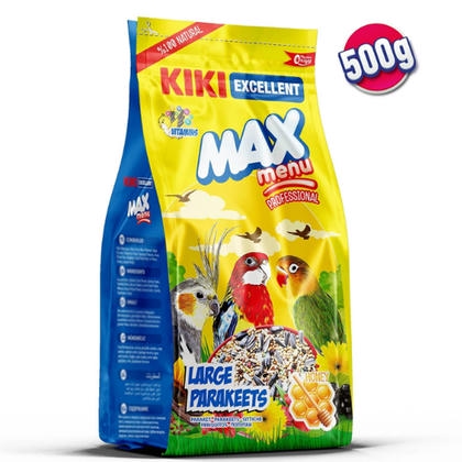 KIKI Excellent Max Menu Ballı Büyük Pareket Kuş Yemi 500gr