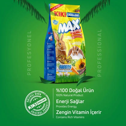 KIKI Excellent Max Menu Tavşan Yemi 1000gr