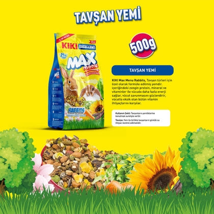 KIKI Excellent Max Menu Tavşan Yemi 500gr