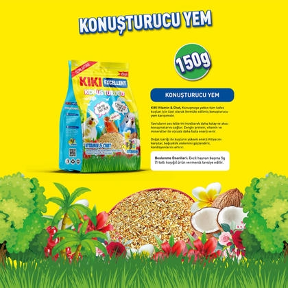 KIKI Excellent Konuşturucu Kuş Yemi 150gr