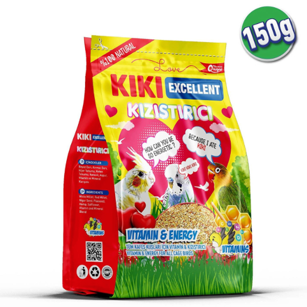 KIKI Excellent Kızıştırıcı Kuş Yemi 150gr