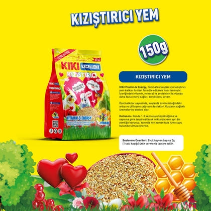 KIKI Excellent Kızıştırıcı Kuş Yemi 150gr