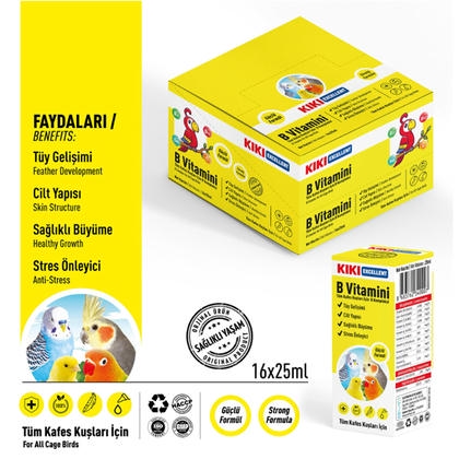 KIKI Kuşlar İçin B Vitamini Damlası 25ml