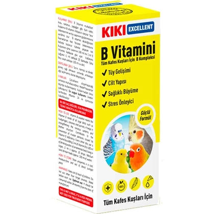 KIKI Kuşlar İçin B Vitamini Damlası 25ml