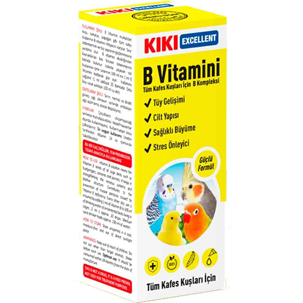 KIKI Kuşlar İçin B Vitamini Damlası 25ml