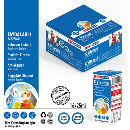 KIKI Kuşlar İçin C Vitamini Damlası 25ml