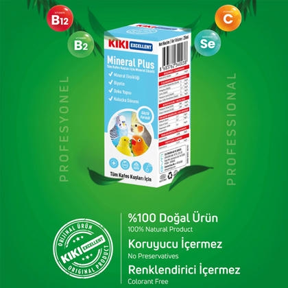 KIKI Kuşlar İçin Mineral Damlası 25ml