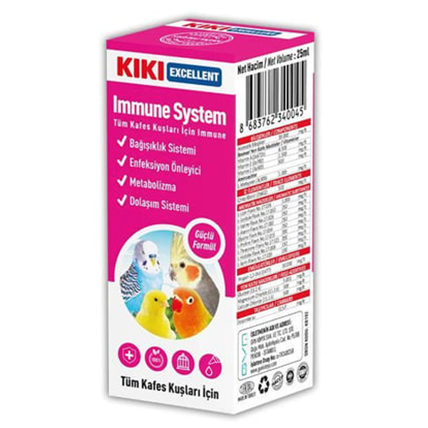 KIKI Kuşlar İçin Immune System Damlası 25ml