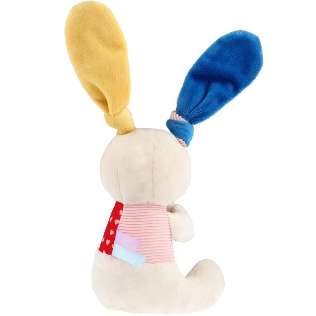 Gigwi Plush Friendz اسباب بازی سگ حلقه ای جویدنی مخمل دار خرگوش با صدا