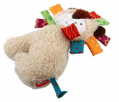 Gigwi Plush Friendz اسباب بازی سگ مخمل دار شیر با صدا