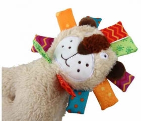 Gigwi Plush Friendz اسباب بازی سگ مخمل دار شیر با صدا