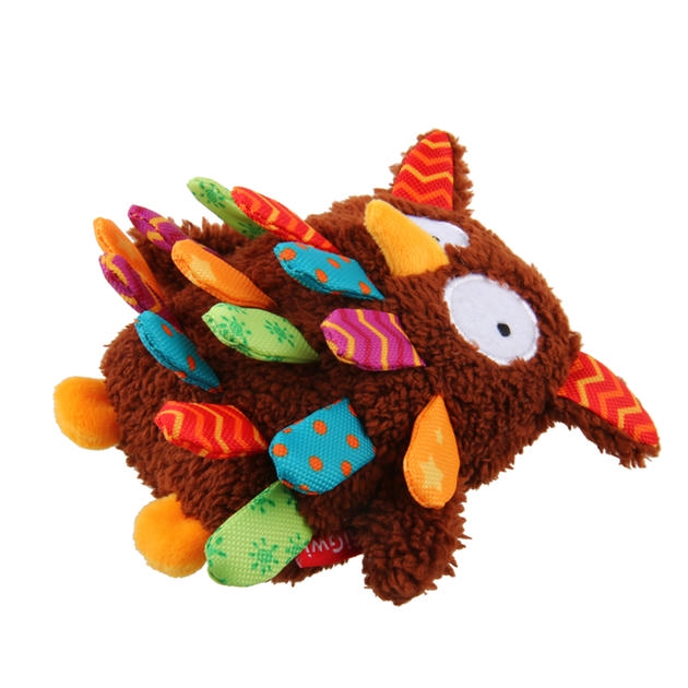 Gigwi Plush Friendz اسباب بازی سگ مخمل دار جغد صدا