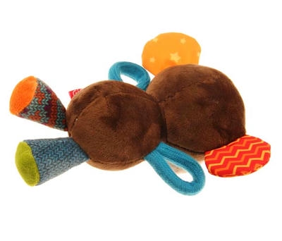 Gigwi Plush Friendz اسباب بازی سگ مخمل دار میمون با صدا