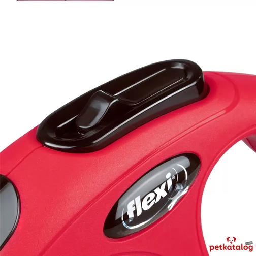 Flexi New Classic نواری اتوماتیک افسار قرمز [Large] 5m