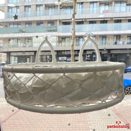 Teng Vantuzlu Cam Yatağı Yarım Daire - 4 Vantuzlu 55x41cm (Beyaz)