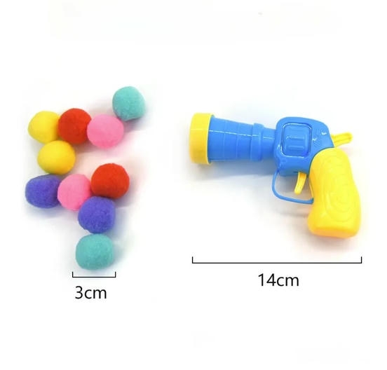 Peluş Top Atan Tabanca Kedi Oyuncağı