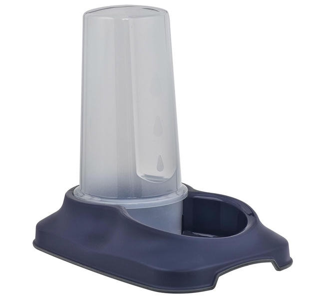 Plast Art Kedi ve Köpekler için Hazneli Mama ve Su Kabı 1.5 Lt Mavi