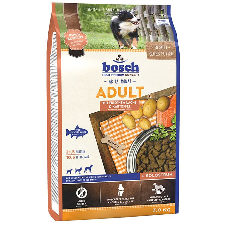 Bosch Salmon Somonlu&Patatesli Glutensiz Yetişkin Köpek Maması 3 KG