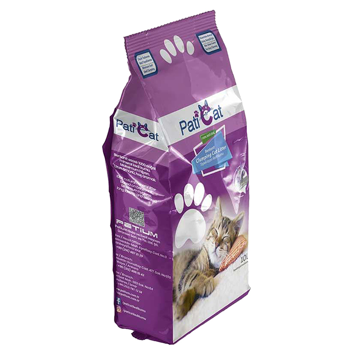 Paticat Lavanta Kokulu Topaklanan Kedi Kumu Kalın Taneli 10 LT