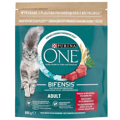 Purina One Sığır Etli Yetişkin Kedi Maması 800gr
