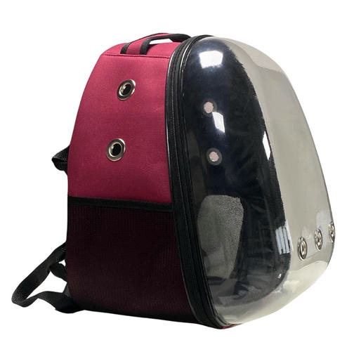 Teng Jumbo Astronot Kedi ve Köpek Çantası Bordo (47 x 37 x 33 cm)