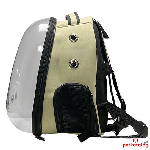 Teng Jumbo Astronot Kedi ve Köpek Çantası Krem (47 x 37 x 33 cm)