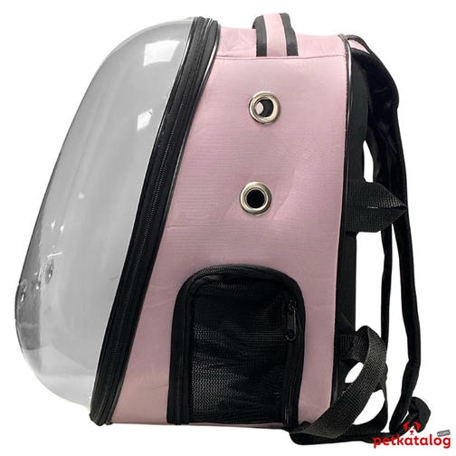 Teng Jumbo Astronot Kedi ve Köpek Çantası Pembe (47 x 37 x 33 cm)